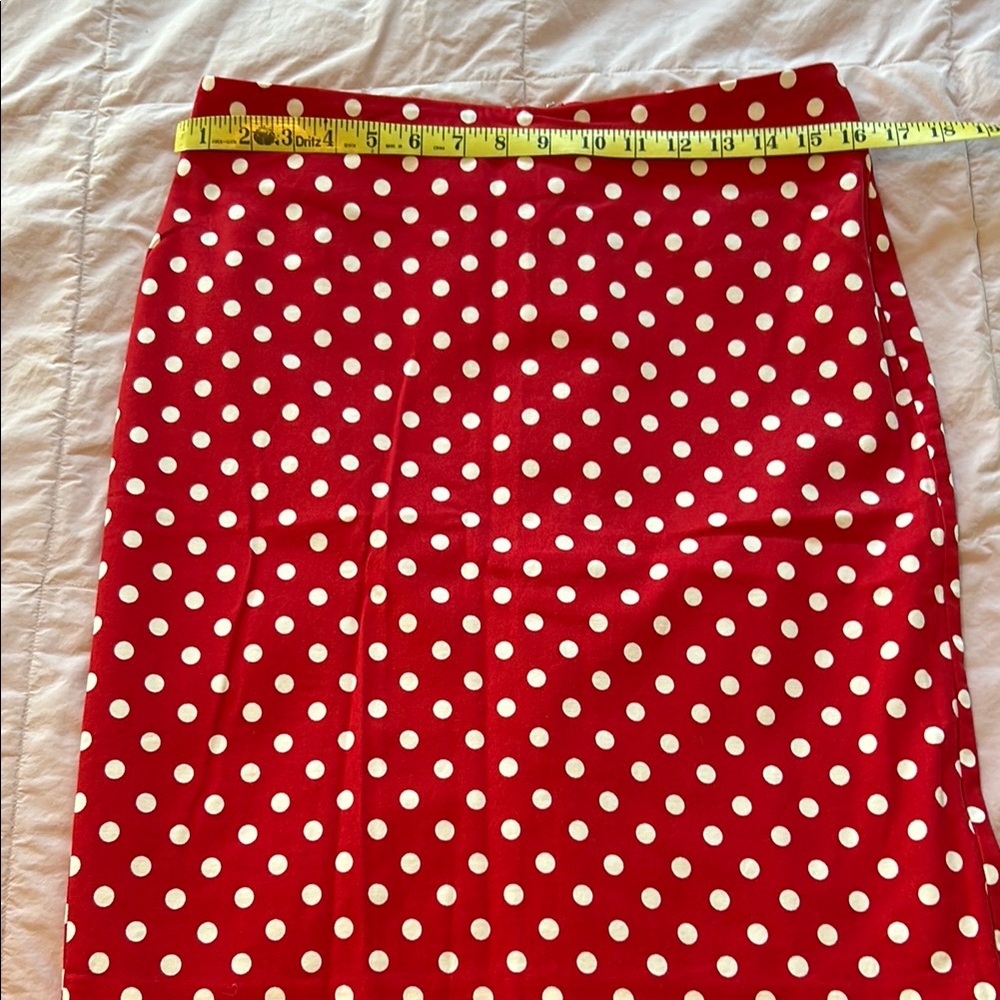 Talbots Red Midi Pencil Skirt for Casual Resort Wear